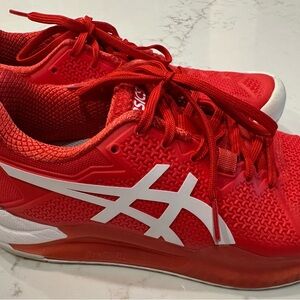 ASICS Women’s Dynamic Red Athletic Shoes
